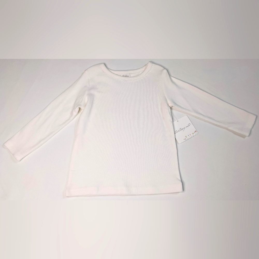 Baby Girls White Long sleeve shirt 18months
